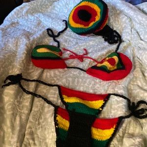 HANDMADE JAMAICA SWIM SUIT WITH HAT